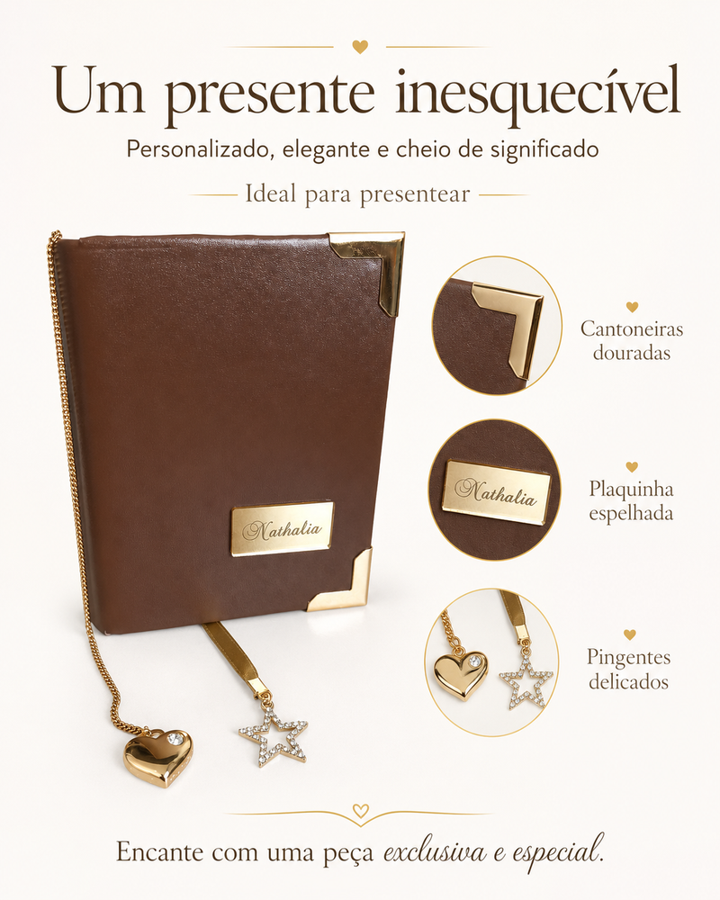Binário Personalizado da CCB com o nome - BIblia com hinário juntos