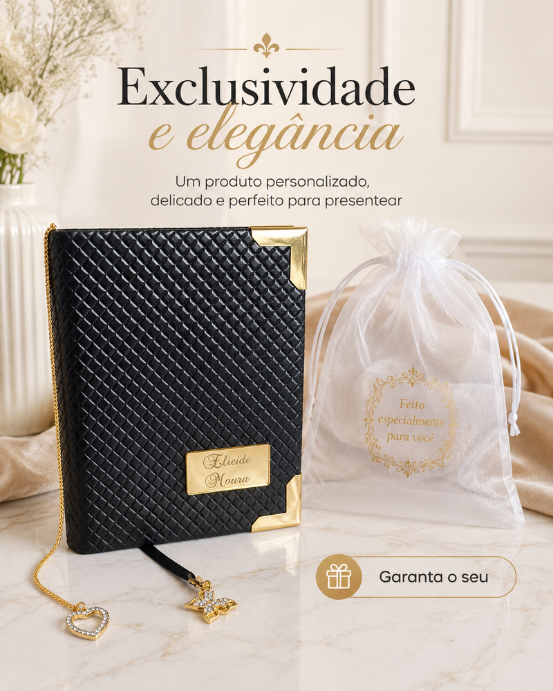Binário Personalizado o nome - Biblia com hinário