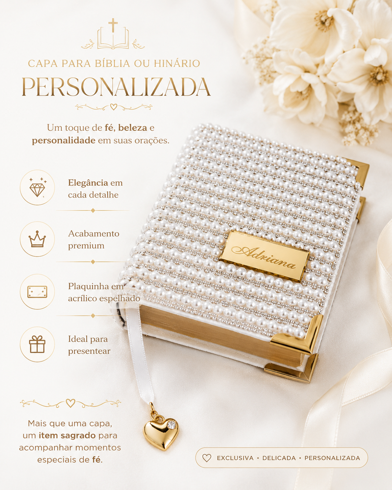 Binário personalizado com o nome da CCB - Biblia e Hinário Juntos