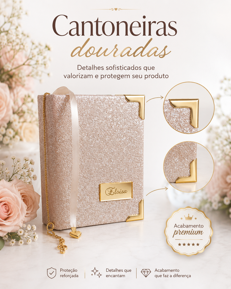 Binário Personalizado com o nome - Biblia com Hinário
