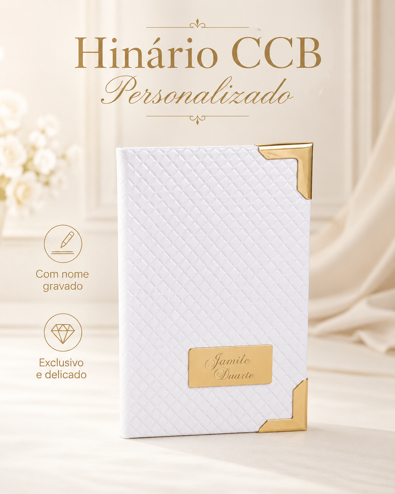 Hinário da CCB Personalizado com o nome