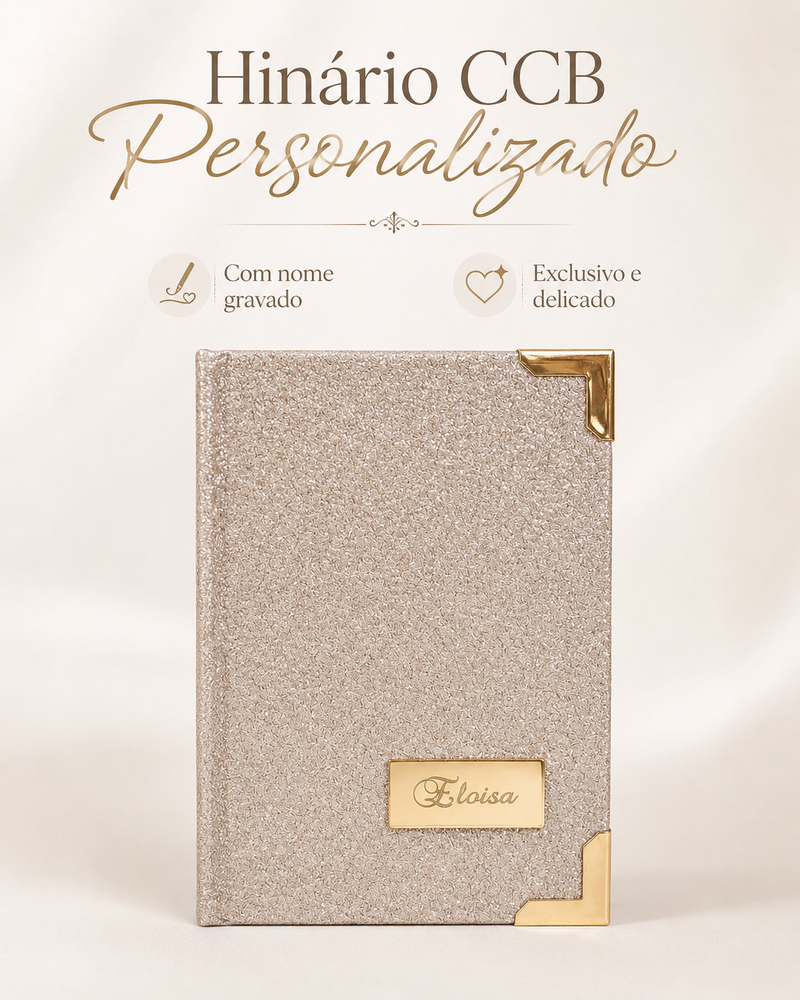 Hinário da CCB Personalizado com o nome