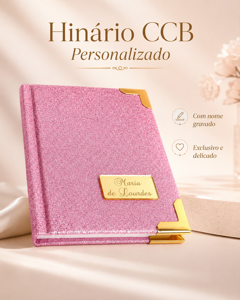 Hinário da CCB Personalizado com o nome