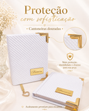 Kit Biblia e Hinário Personalizado com o nome