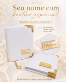 Kit Biblia e Hinário Personalizado com o nome