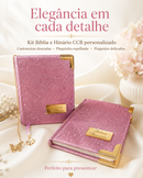 Kit Biblia e Hinário da ccb personalizado com o nome
