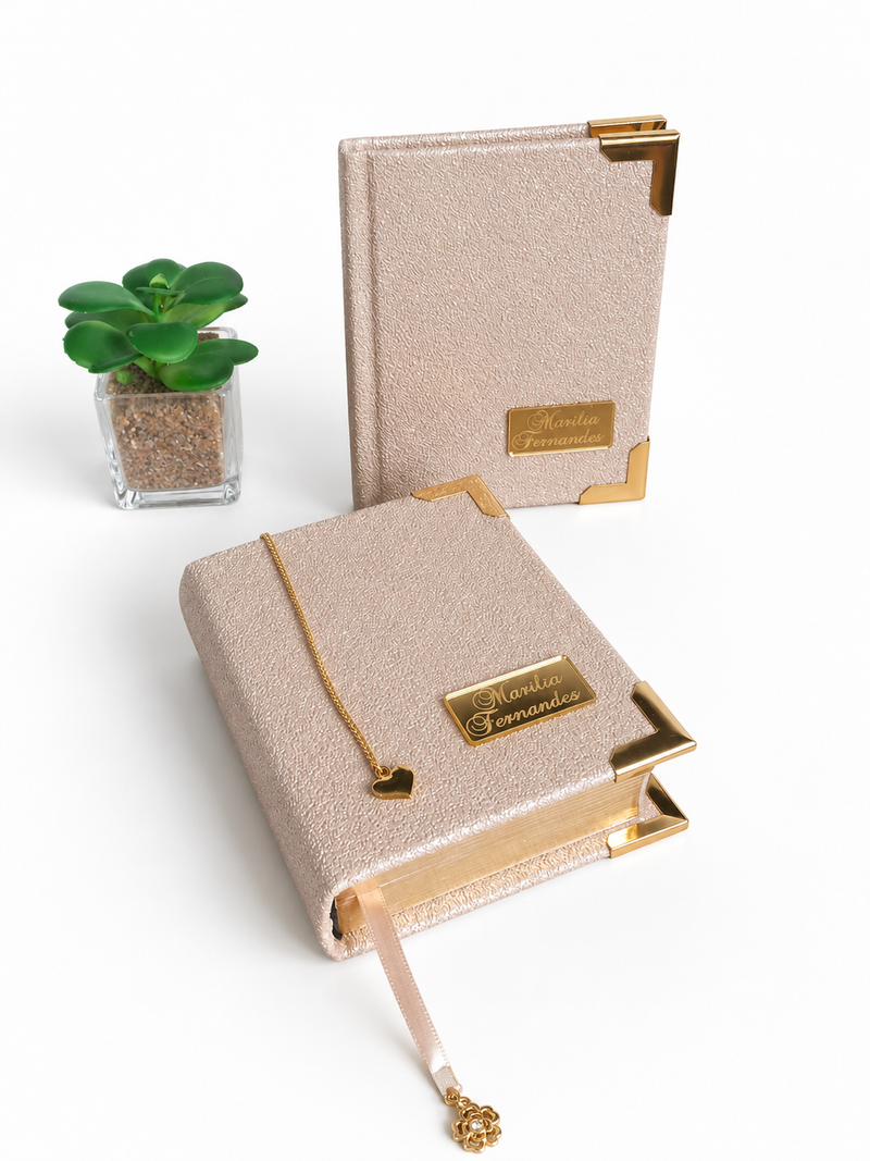 Kit Biblia e Hinário CCB Personalizado com o nome